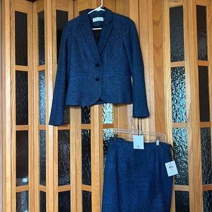 NWT Calvin Klein Tweed Blazer Skirt Set